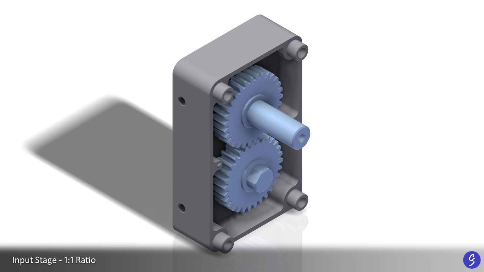 Configurable Multi-Stage Parallel Gearbox 3D print model_25