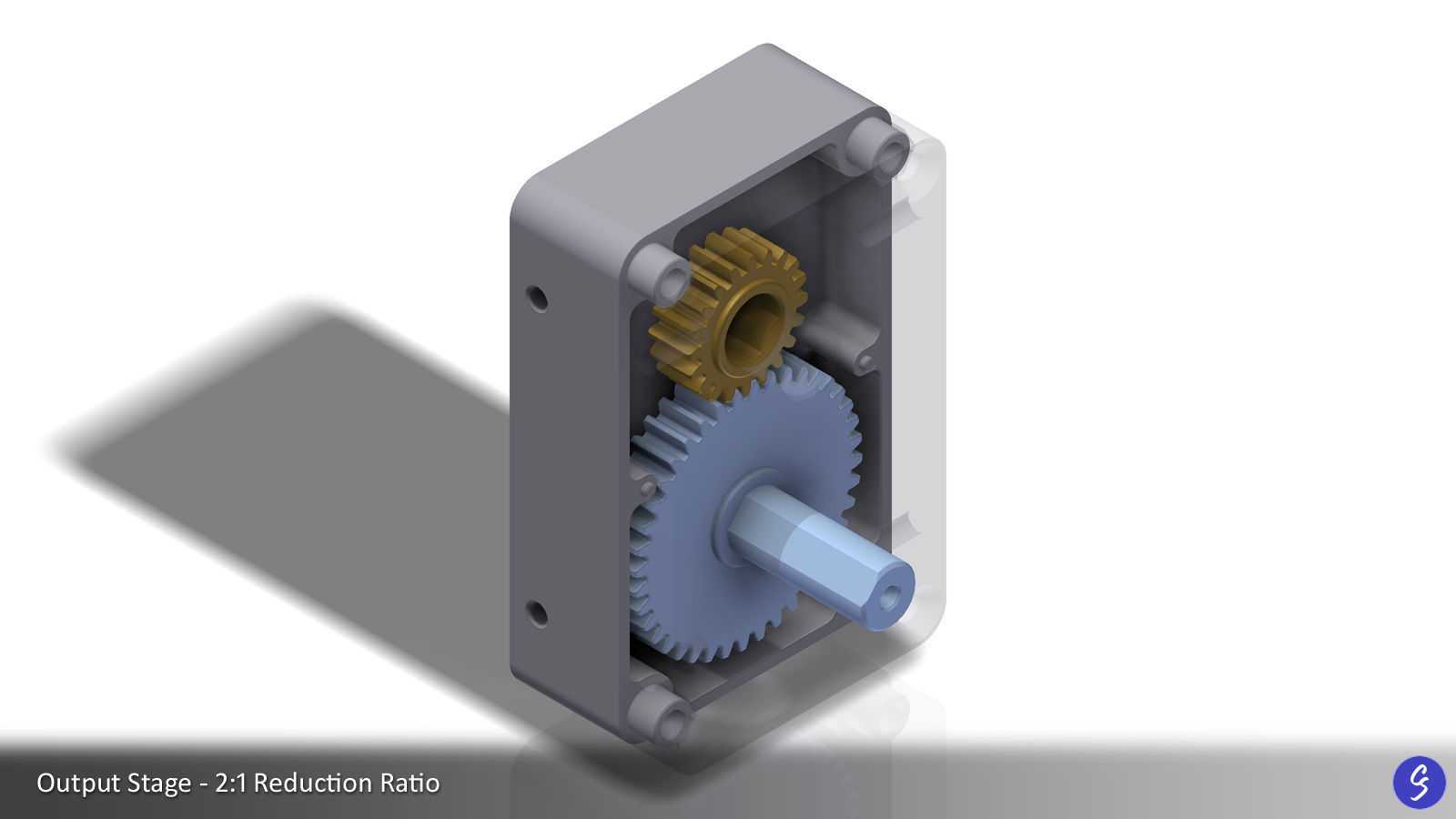 Configurable Multi-Stage Parallel Gearbox 3D print model_49