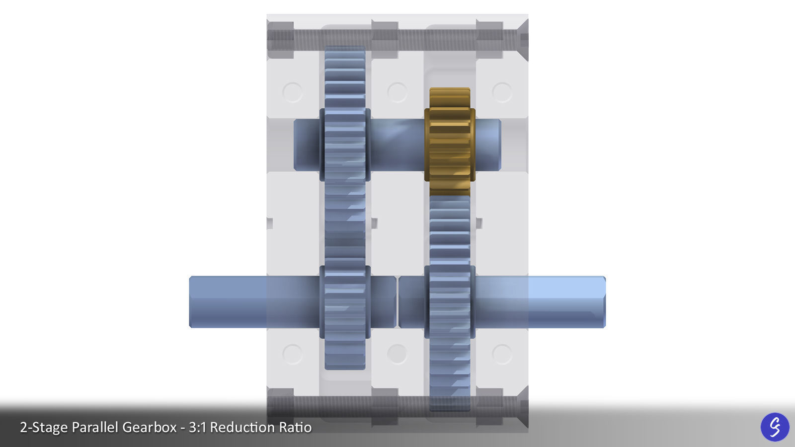 Configurable Multi-Stage Parallel Gearbox 3D print model_14