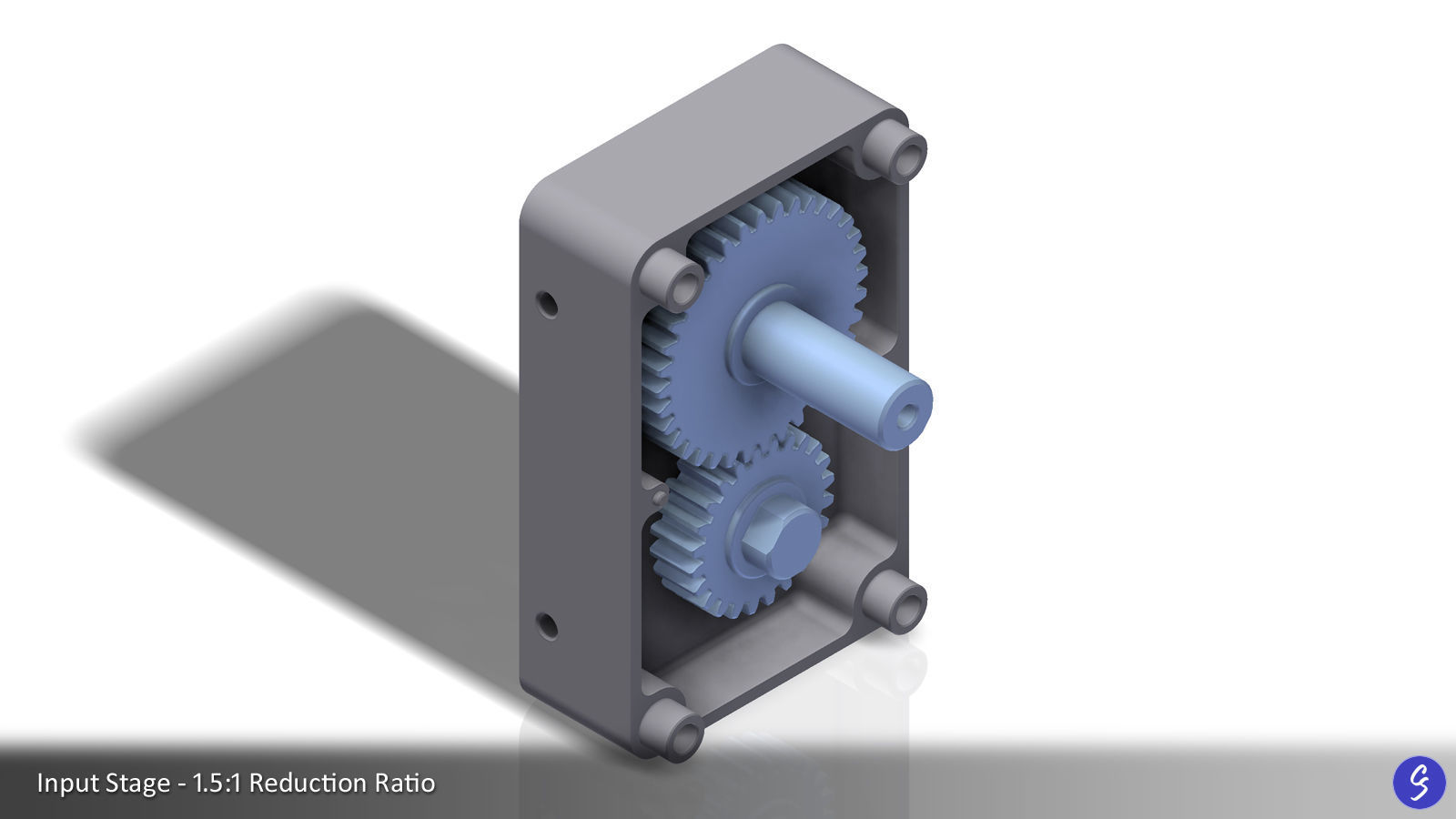 Configurable Multi-Stage Parallel Gearbox 3D print model_28