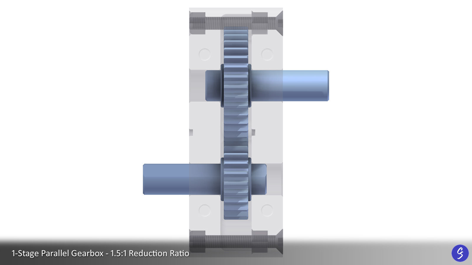 Configurable Multi-Stage Parallel Gearbox 3D print model_8