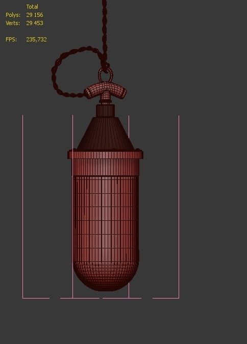 Hanging lamp Romatti Pack 3D model_4