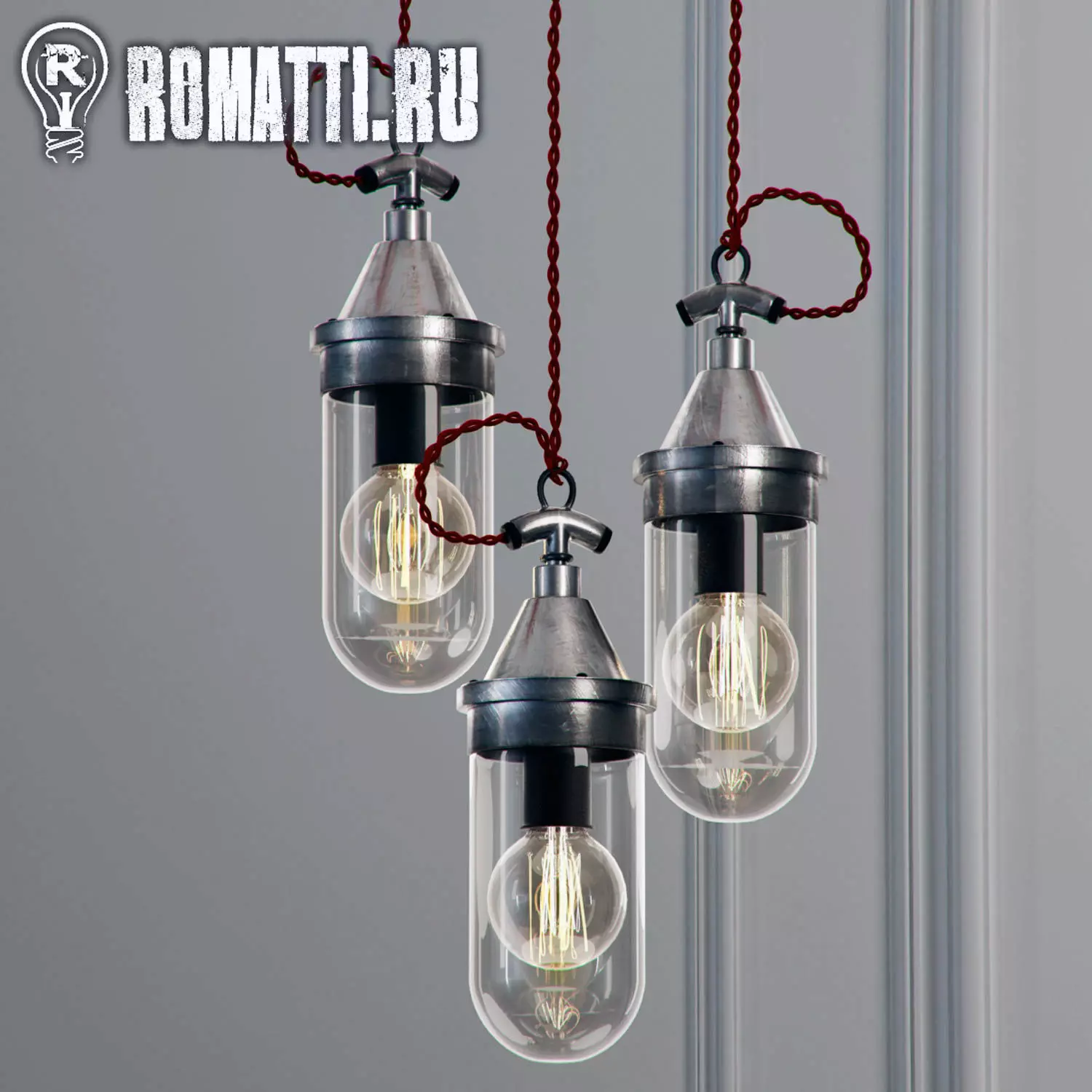Hanging lamp Romatti Pack 3D model_0