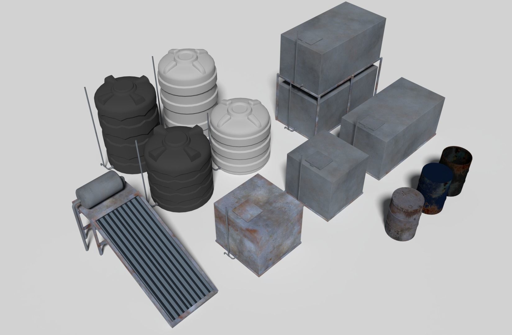 middle east buildings object 3D model_1