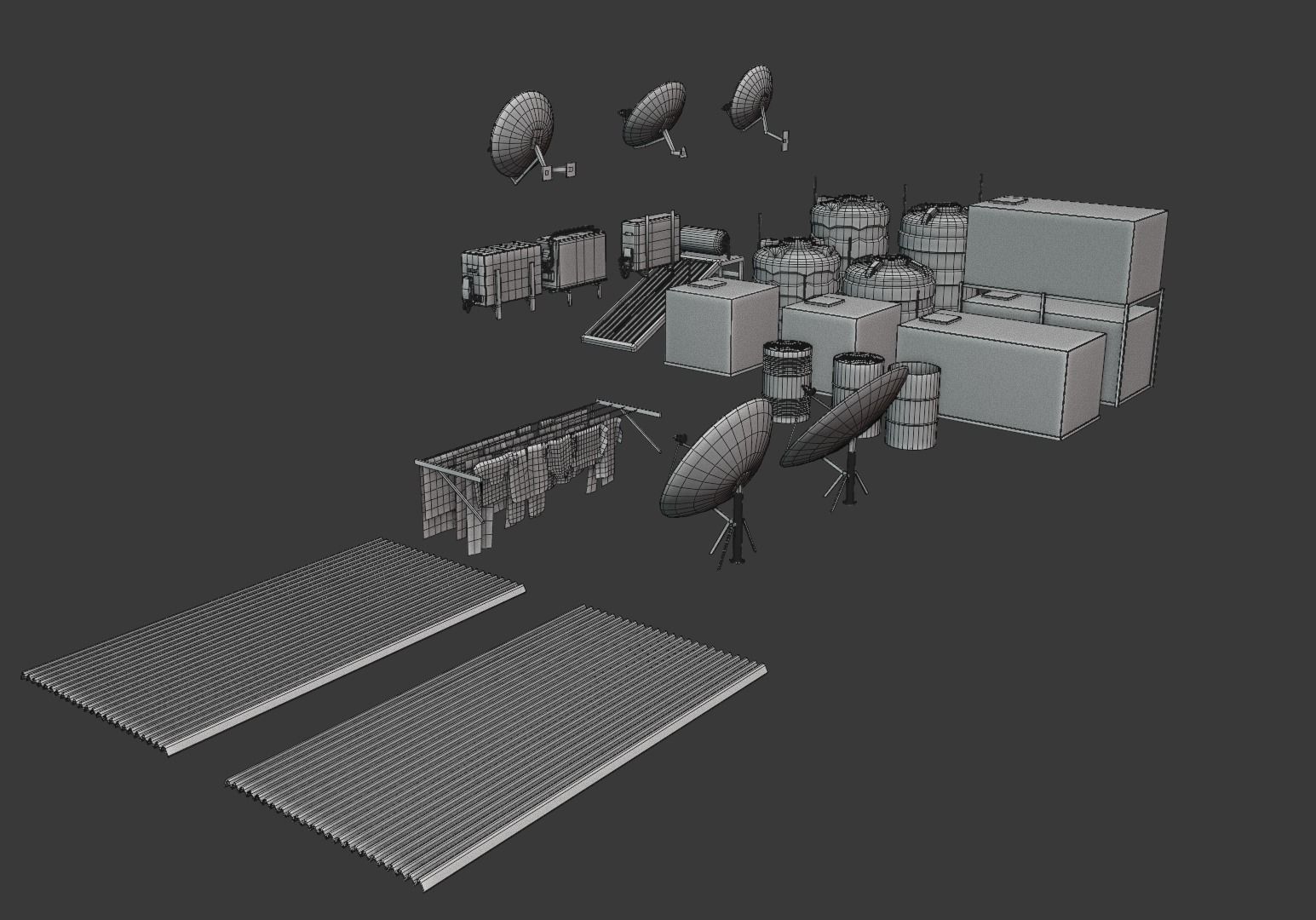 middle east buildings object 3D model_6