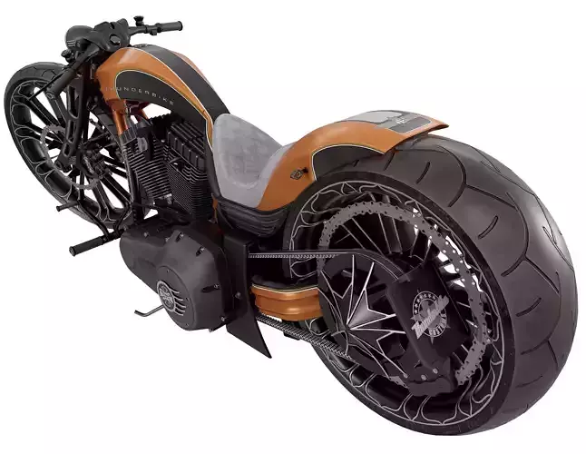 Thunderbike Production-R Low-poly 3D model
