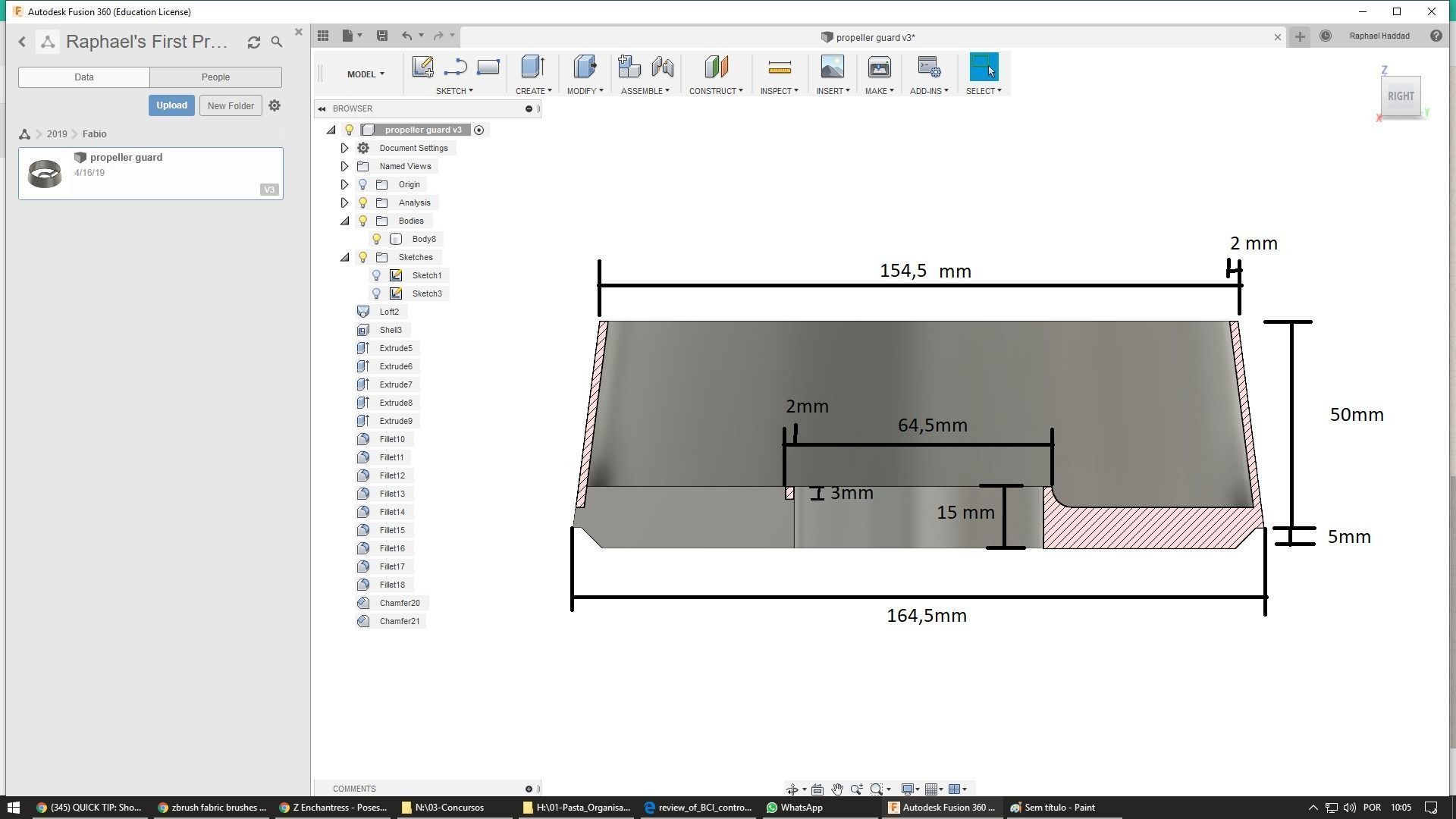 Propeller Guard for Watersnake Mini ASP T18 3D print model_1