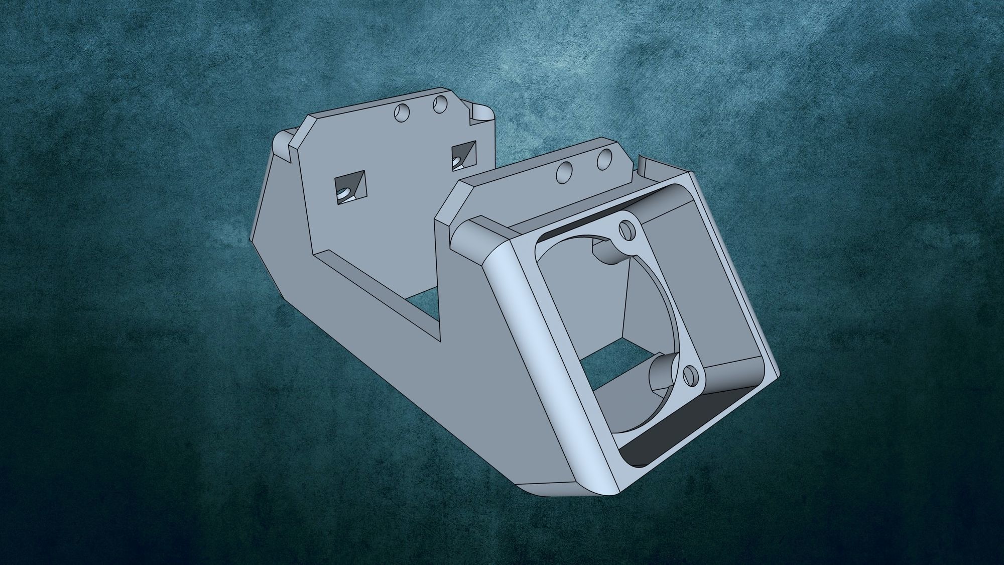 Ultimaker 2 fan casing extruder 3D print model_3