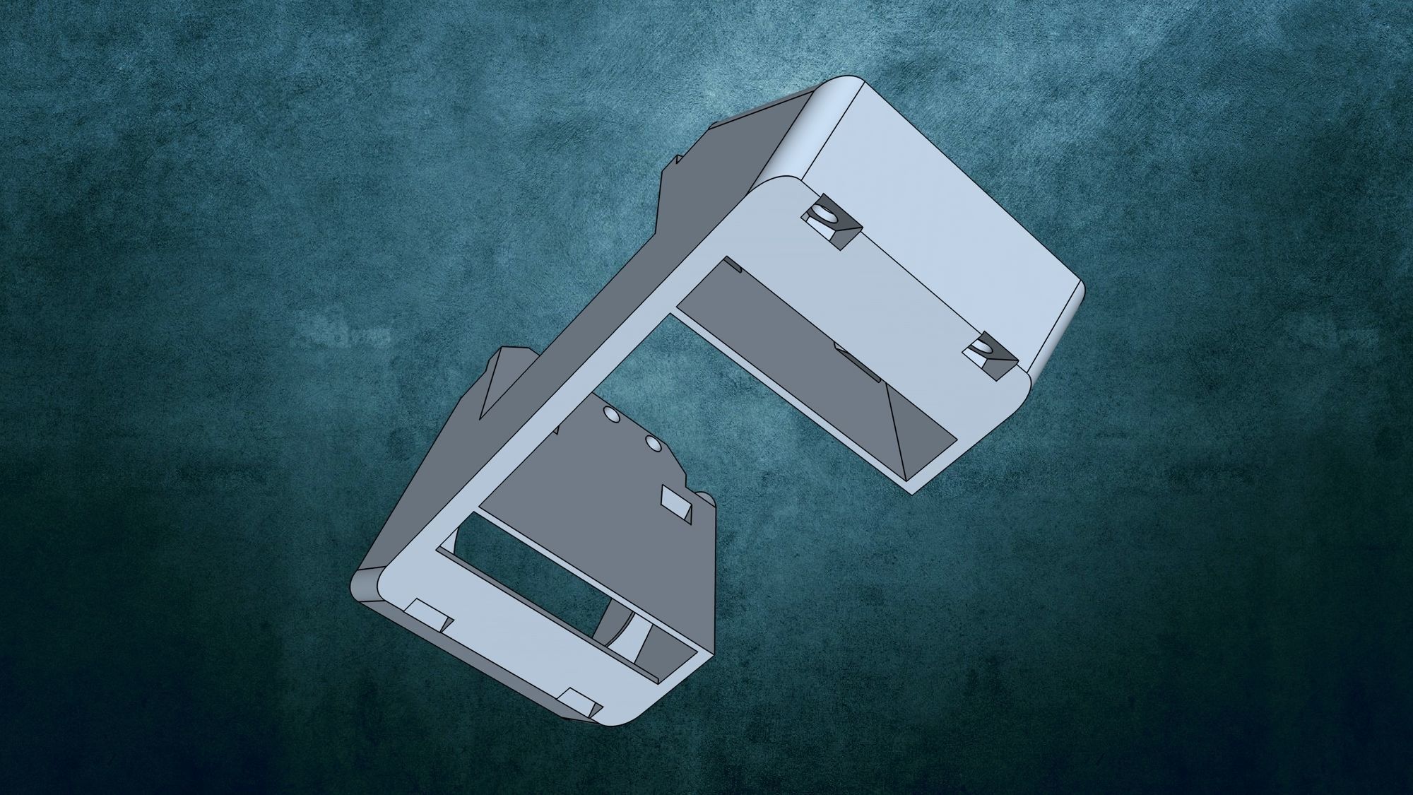 Ultimaker 2 fan casing extruder 3D print model_4