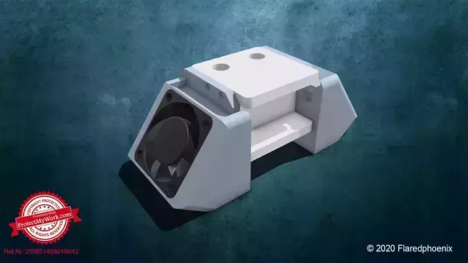 Ultimaker 2 fan casing extruder