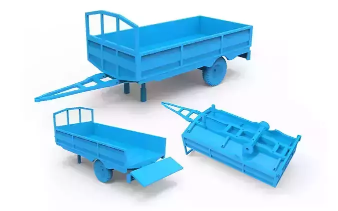 Trailer plastic toy 3D print model