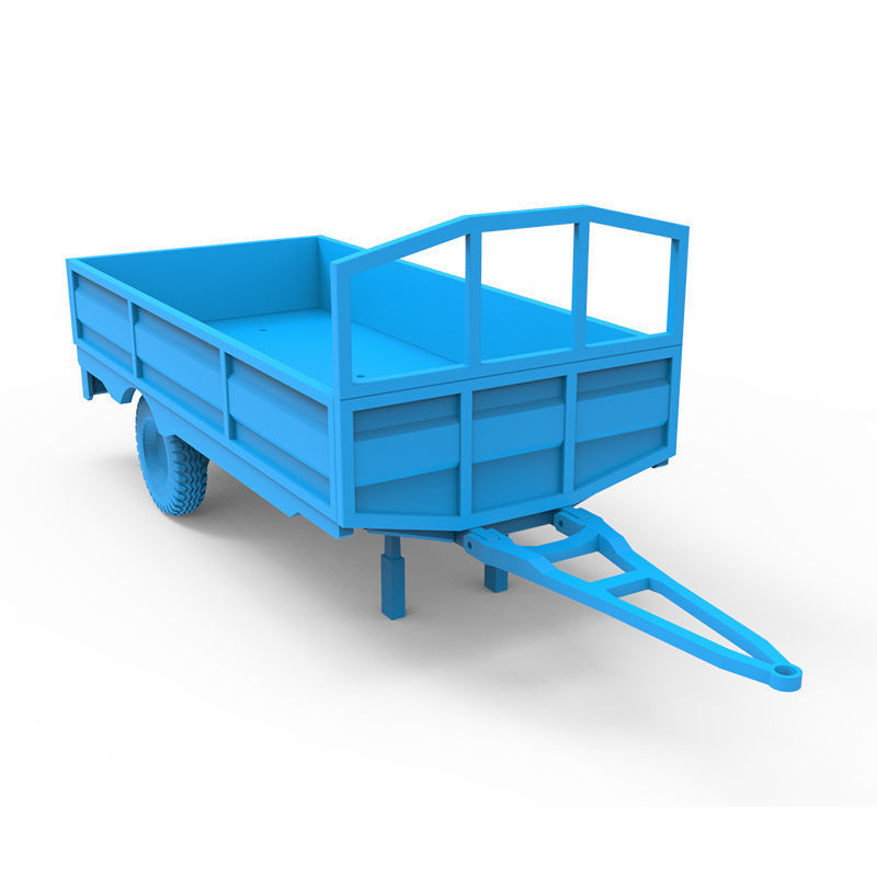 Trailer plastic toy 3D print model_6