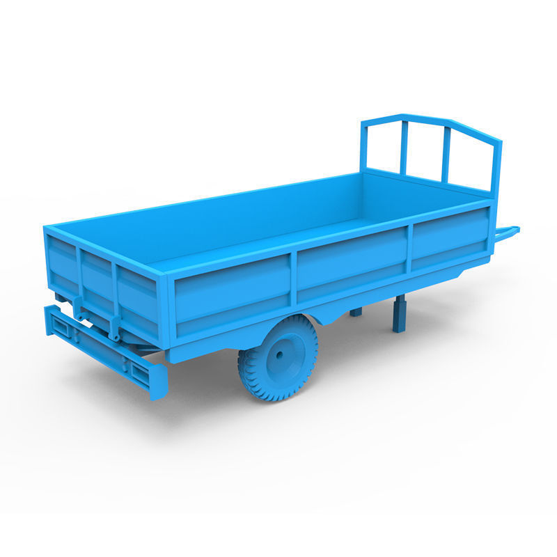 Trailer plastic toy 3D print model_9