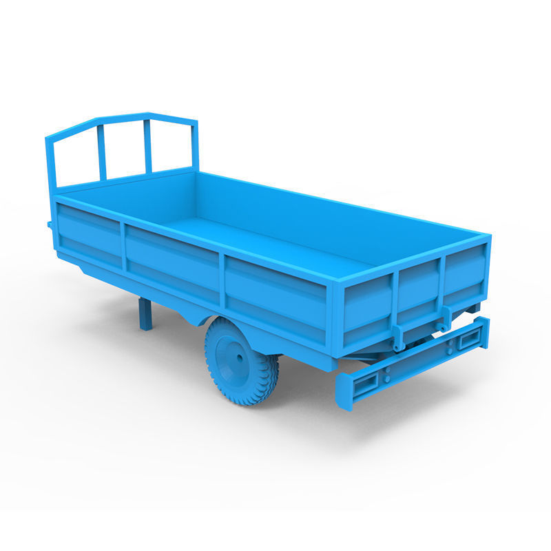 Trailer plastic toy 3D print model_3