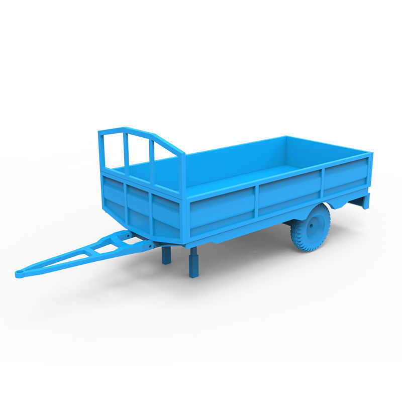Trailer plastic toy 3D print model_8