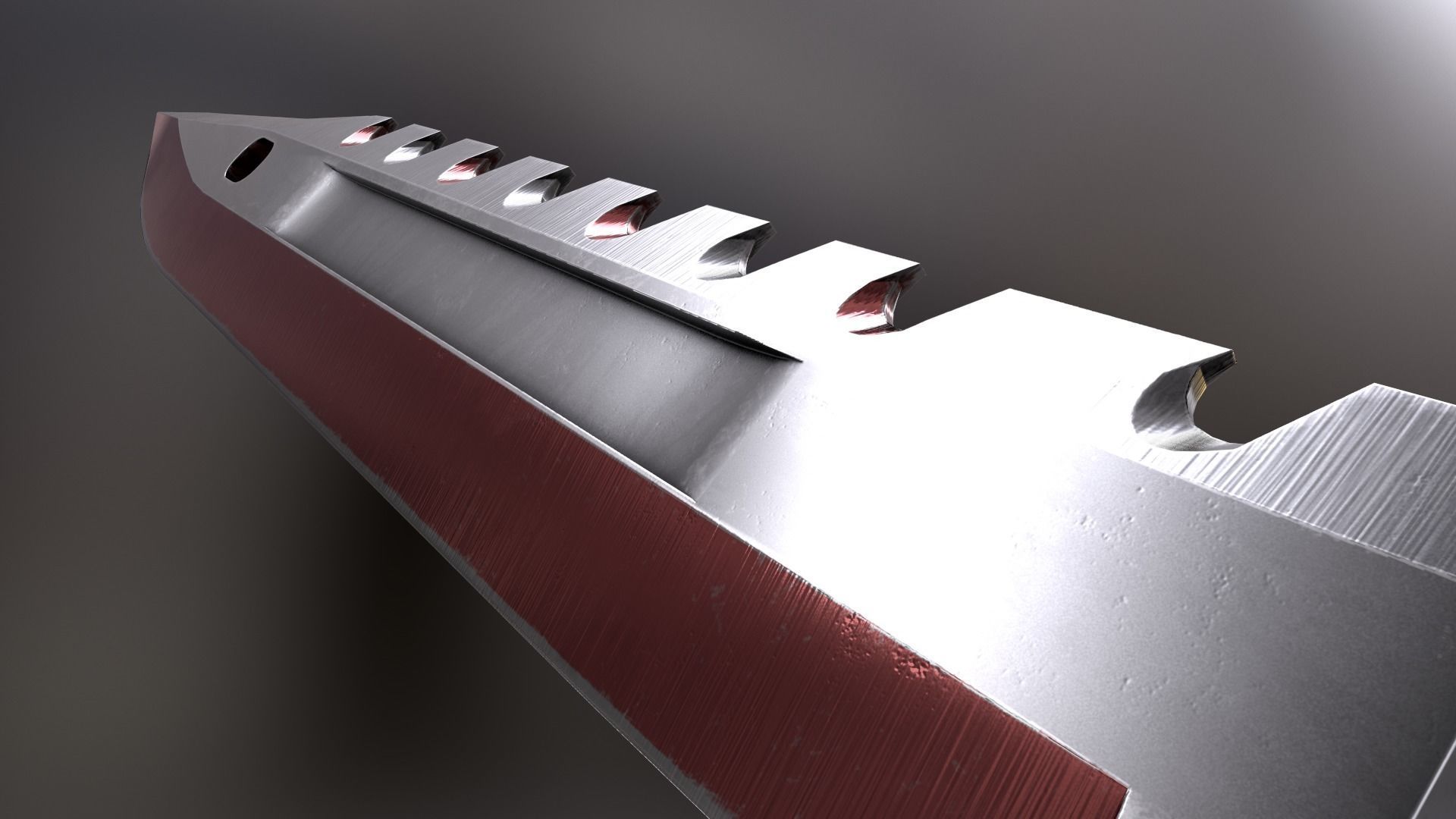 M9 Bayonet Low-poly game ready 3D model Low-poly 3D model_2