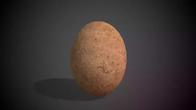 Dinosaur Egg Low-poly 3D model