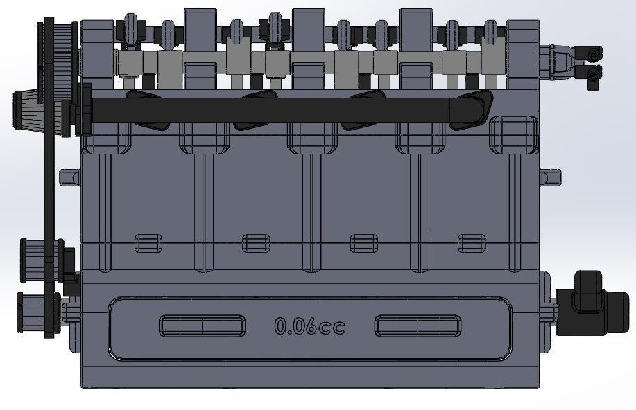 3D Printable Inline 4 Car Engine Model 3D print model_4