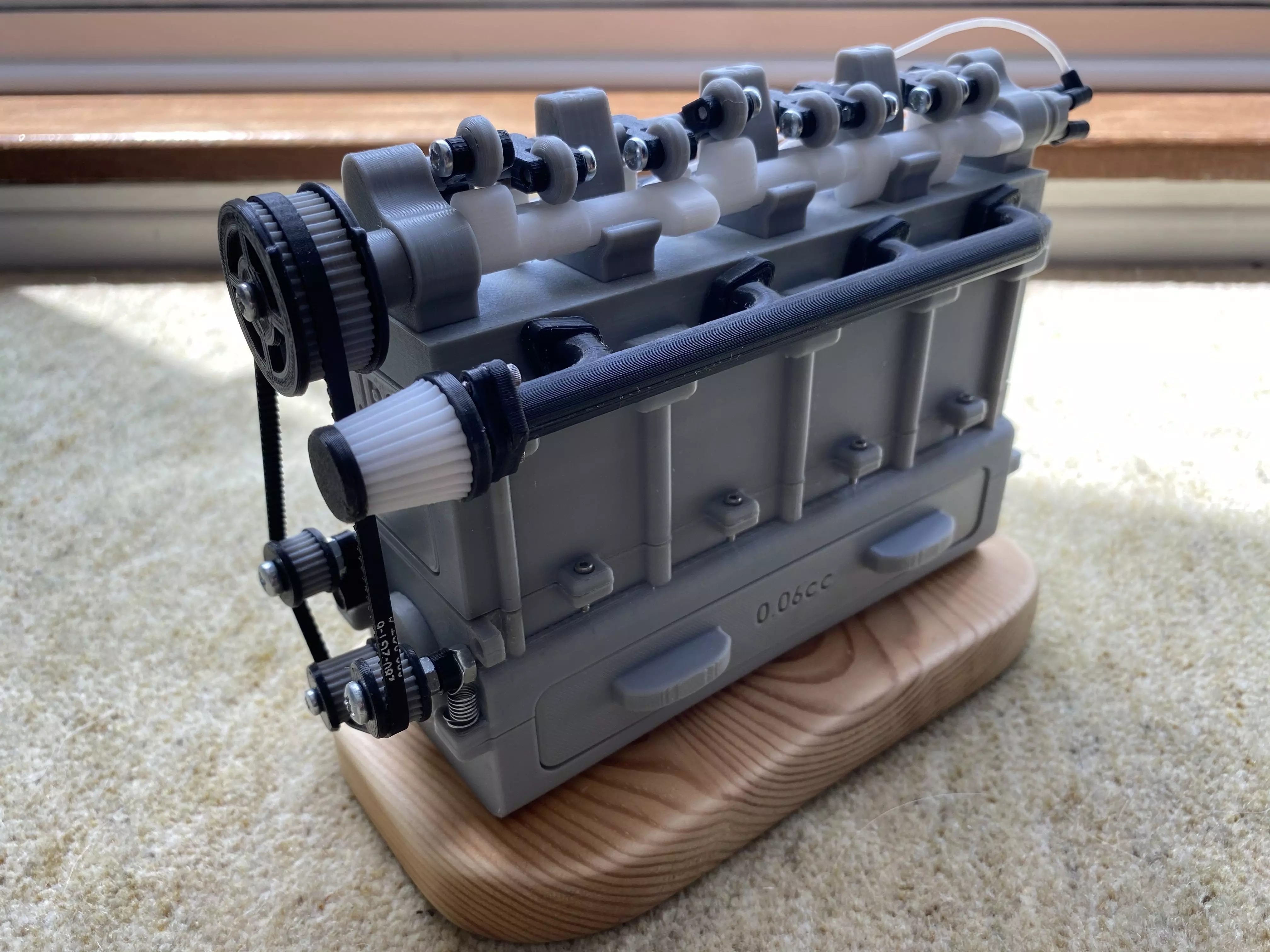 3D Printable Inline 4 Car Engine Model 3D print model_0