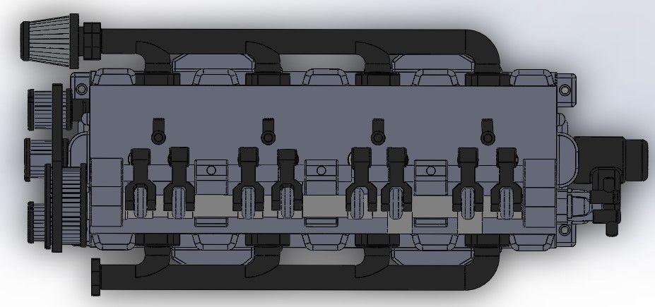 3D Printable Inline 4 Car Engine Model 3D print model_6