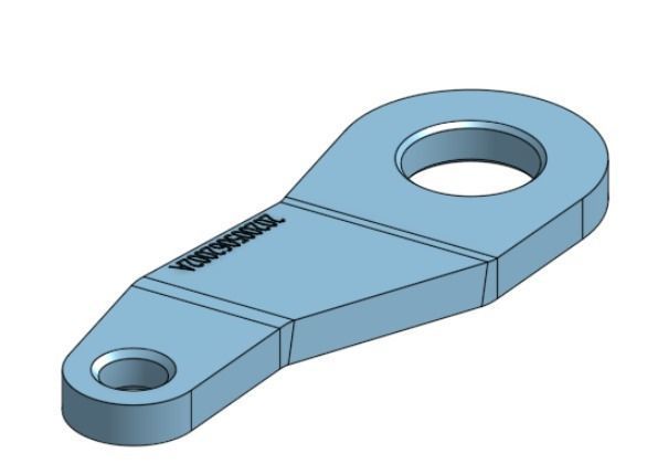 IH CUB CADET MODIFIED STEERING KNUCKLE 3D print model_2