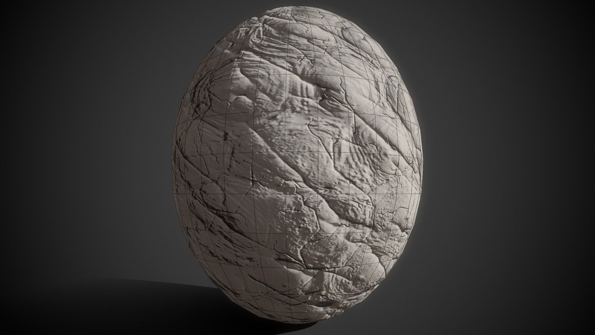 Dragon Egg Low-poly 3D model_3