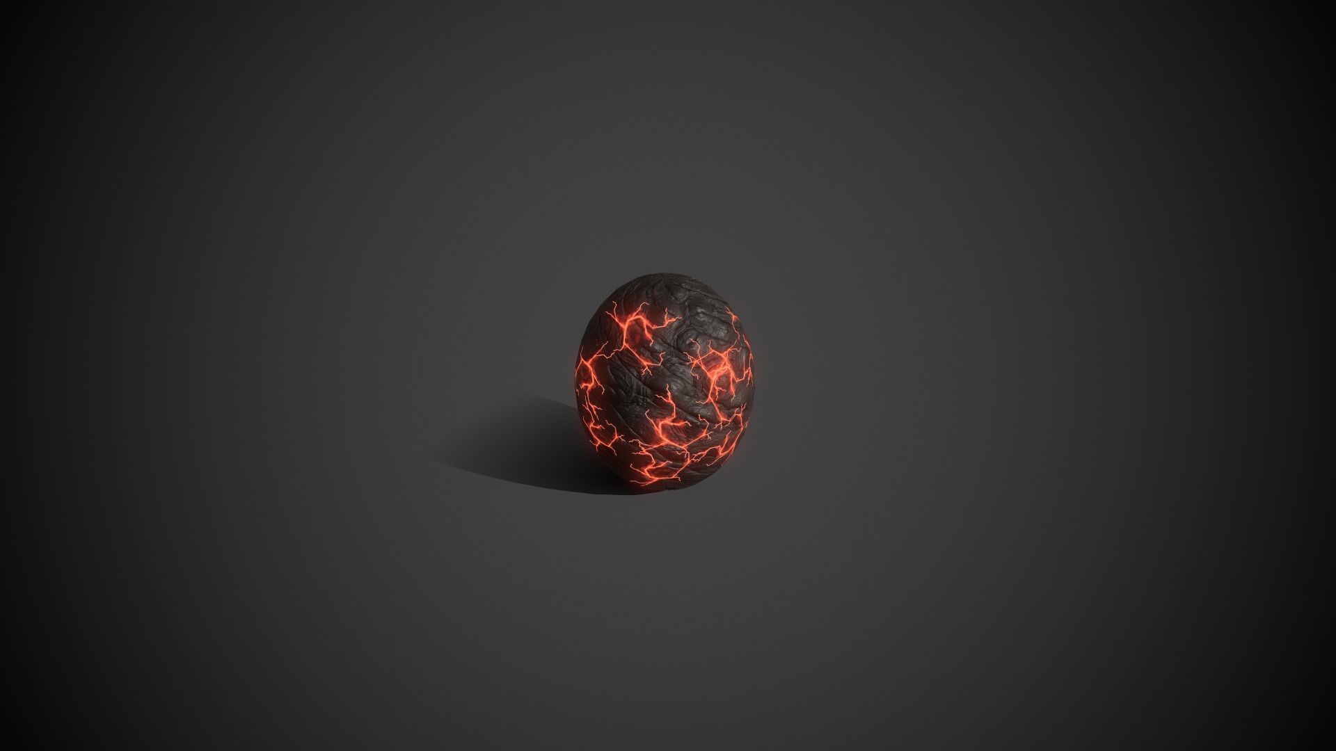Dragon Egg Low-poly 3D model_5