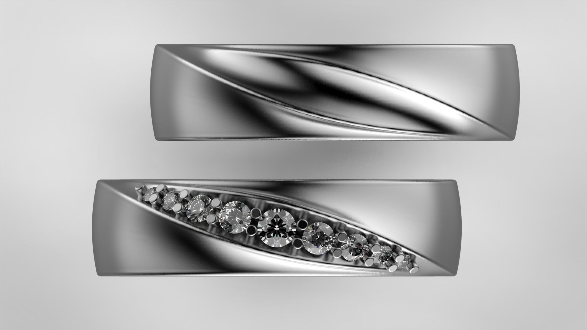 ring twist 3D print model_14