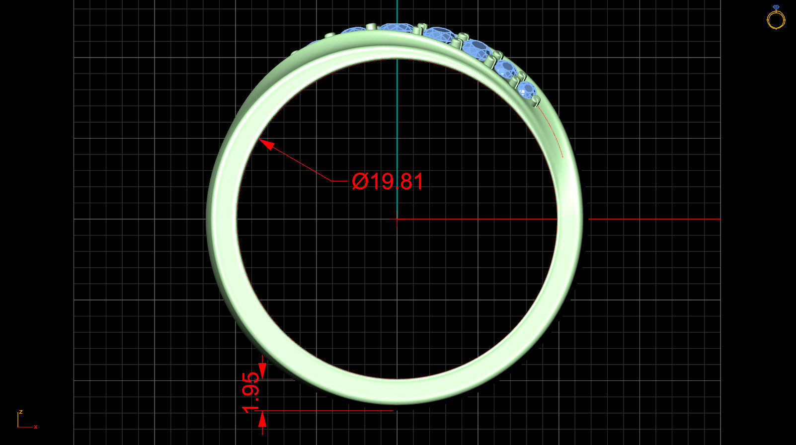 ring twist 3D print model_21