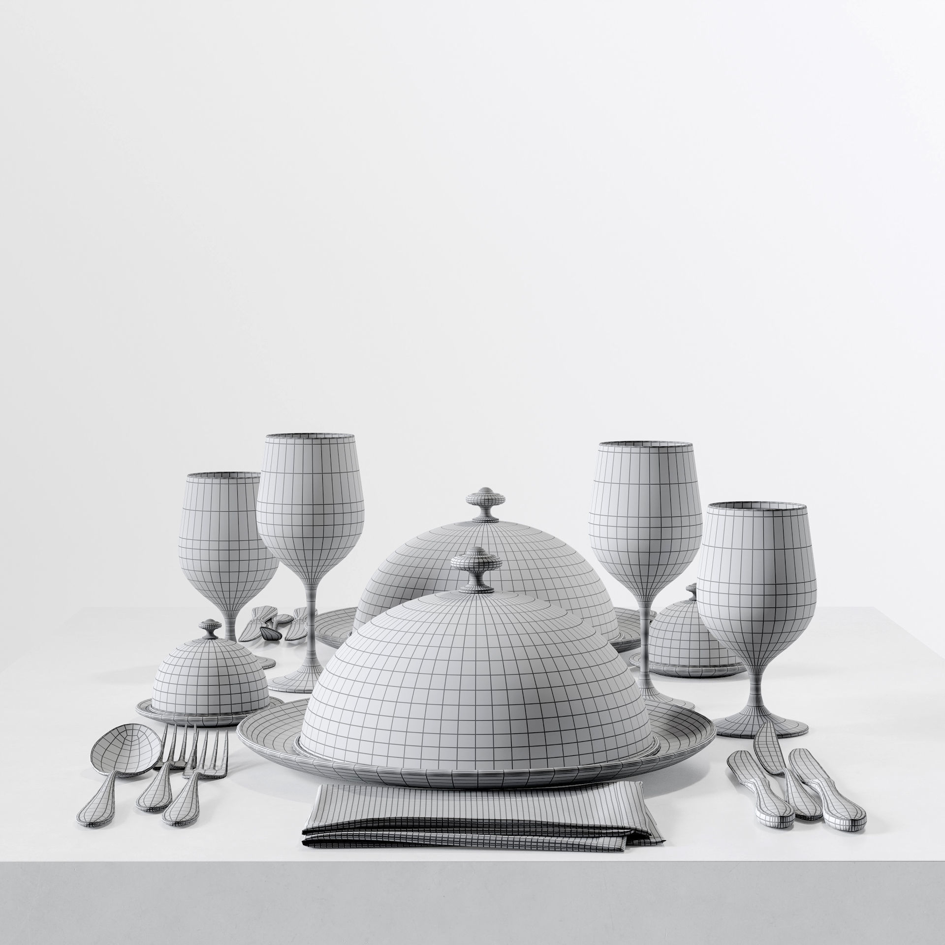table setting 5 3D model_10