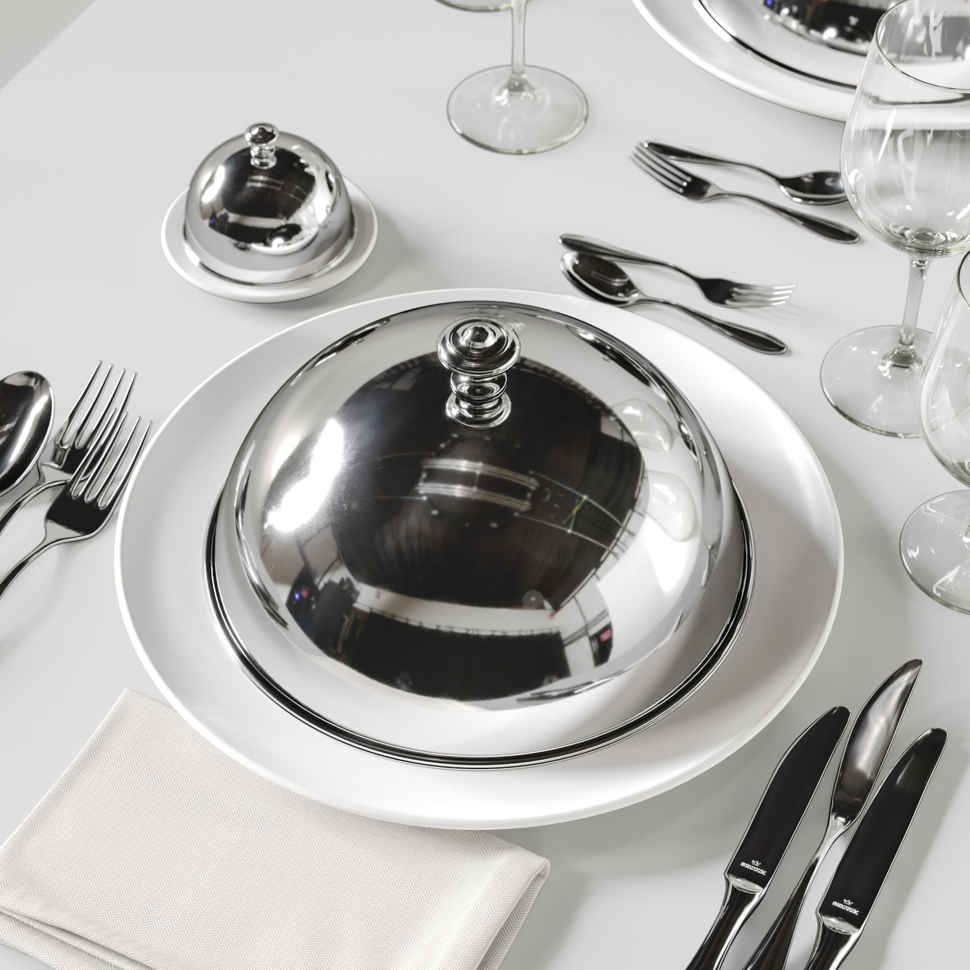 table setting 5 3D model_1