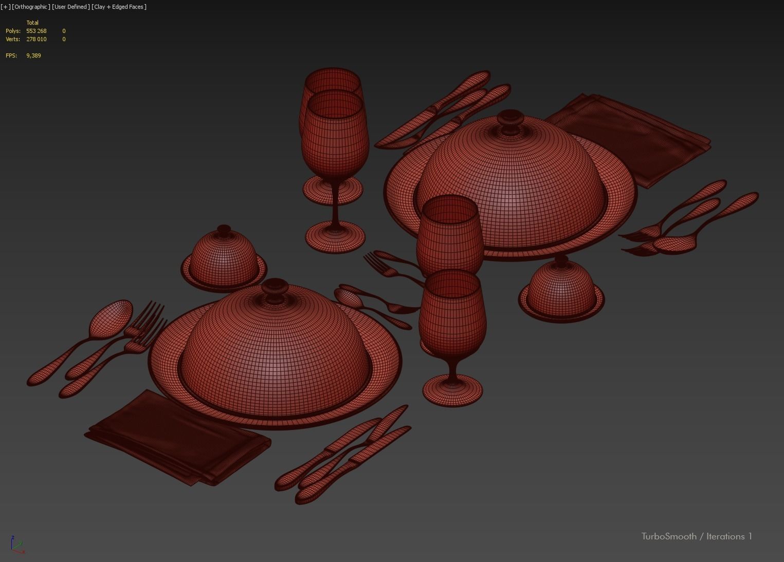 table setting 5 3D model_17
