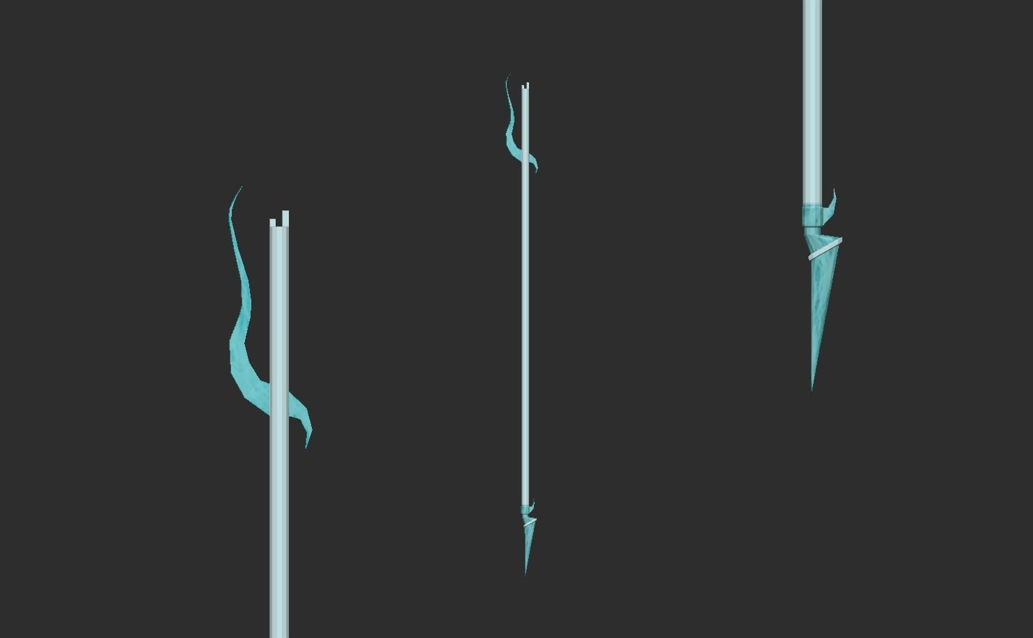 10 Bow Arrows Asset - Pack Collection Low-poly 3D model_8