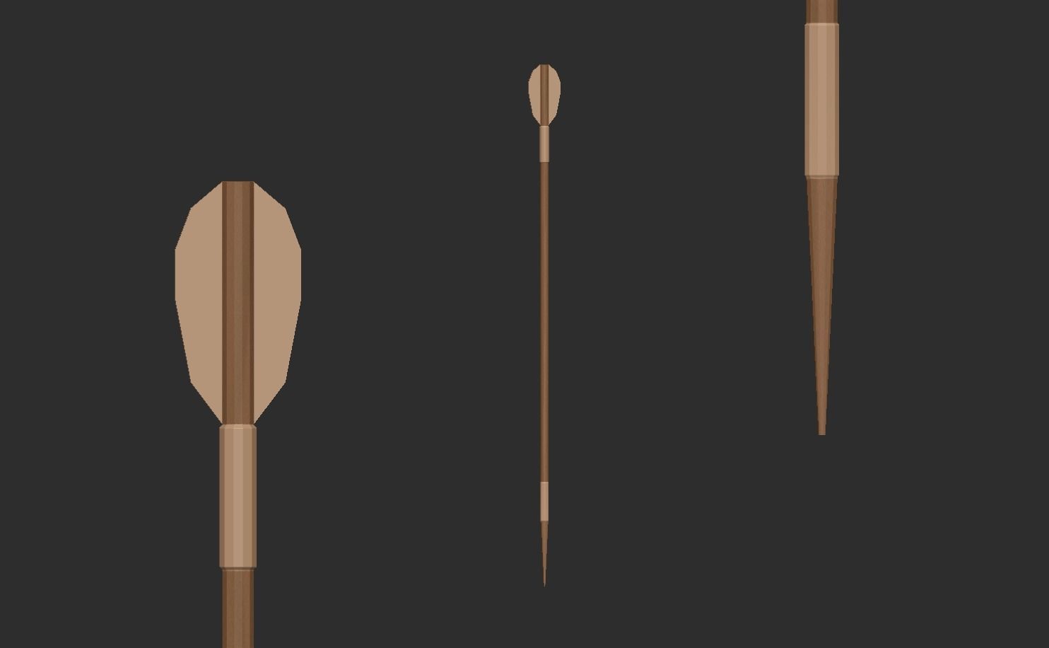 10 Bow Arrows Asset - Pack Collection Low-poly 3D model_3