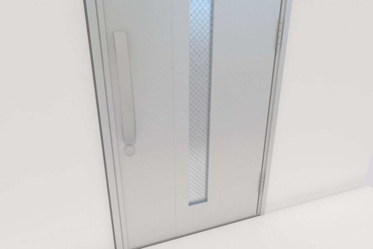 Japanese Door Entrance 3D model_4