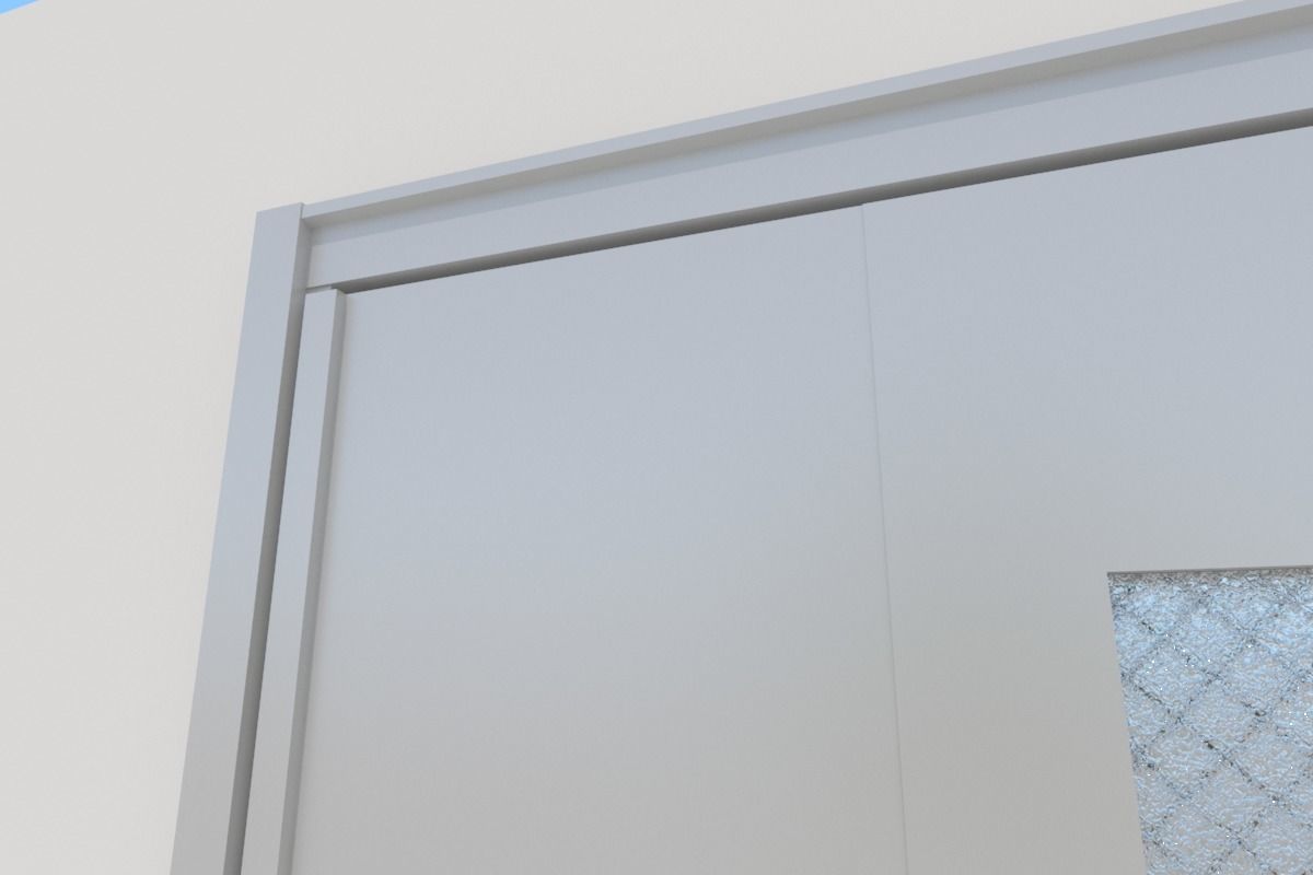 Japanese Door Entrance 3D model_5
