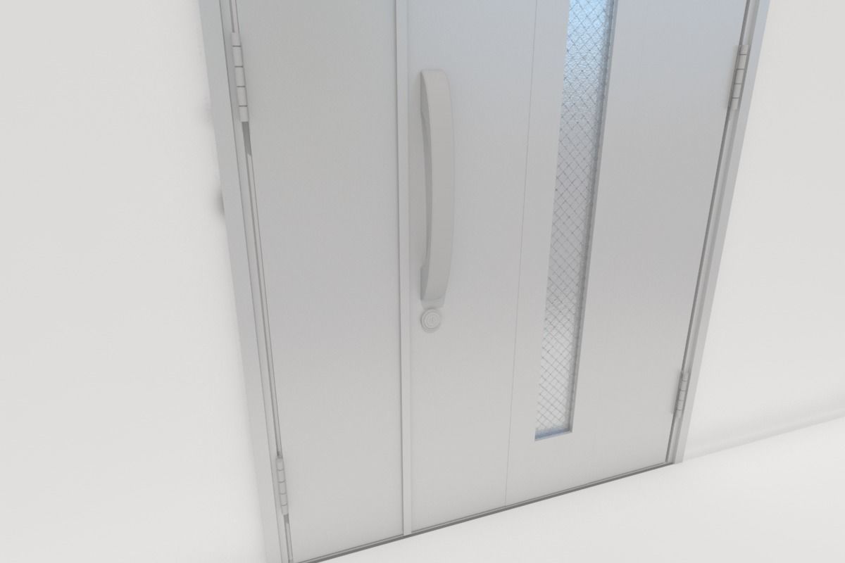 Japanese Door Entrance 3D model_6