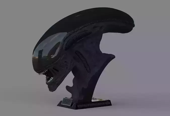 Alien Xenomorph Bust 3D Print Stl Model Diorama 3D print model 3D print model