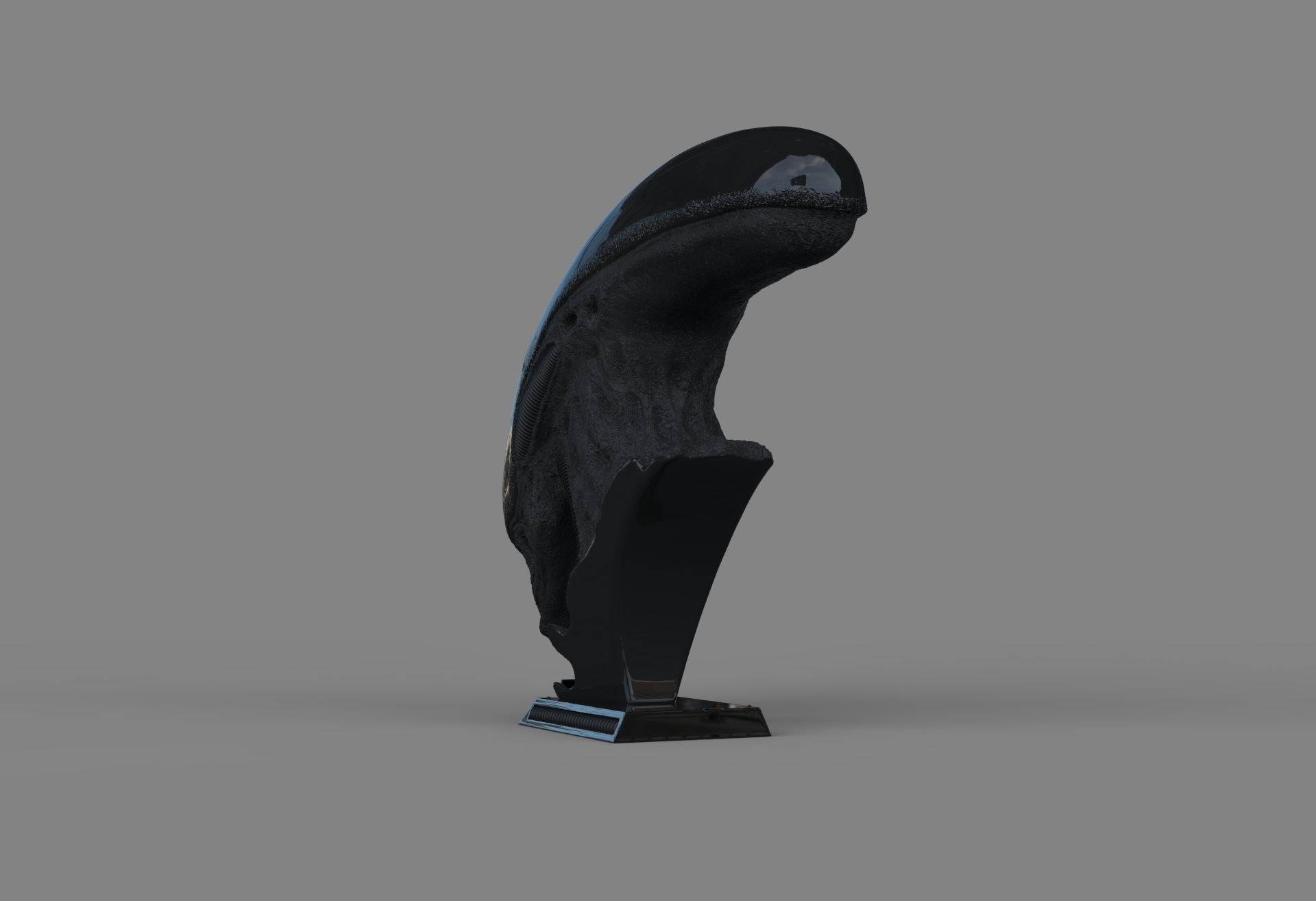 Alien Xenomorph Bust 3D Print Stl Model Diorama 3D print model 3D print model_69