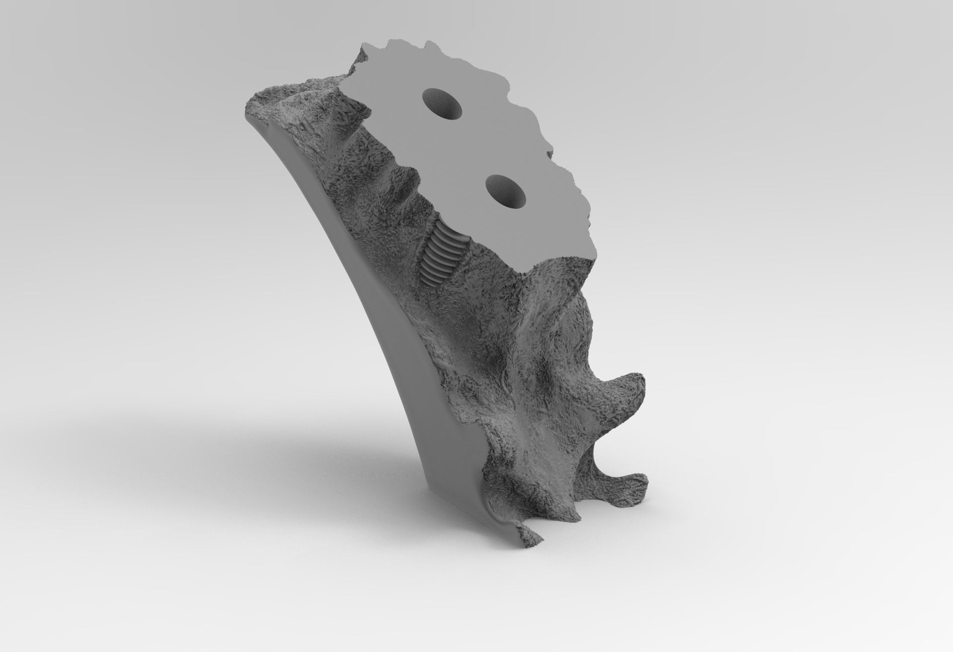 Alien Xenomorph Bust 3D Print Stl Model Diorama 3D print model 3D print model_7