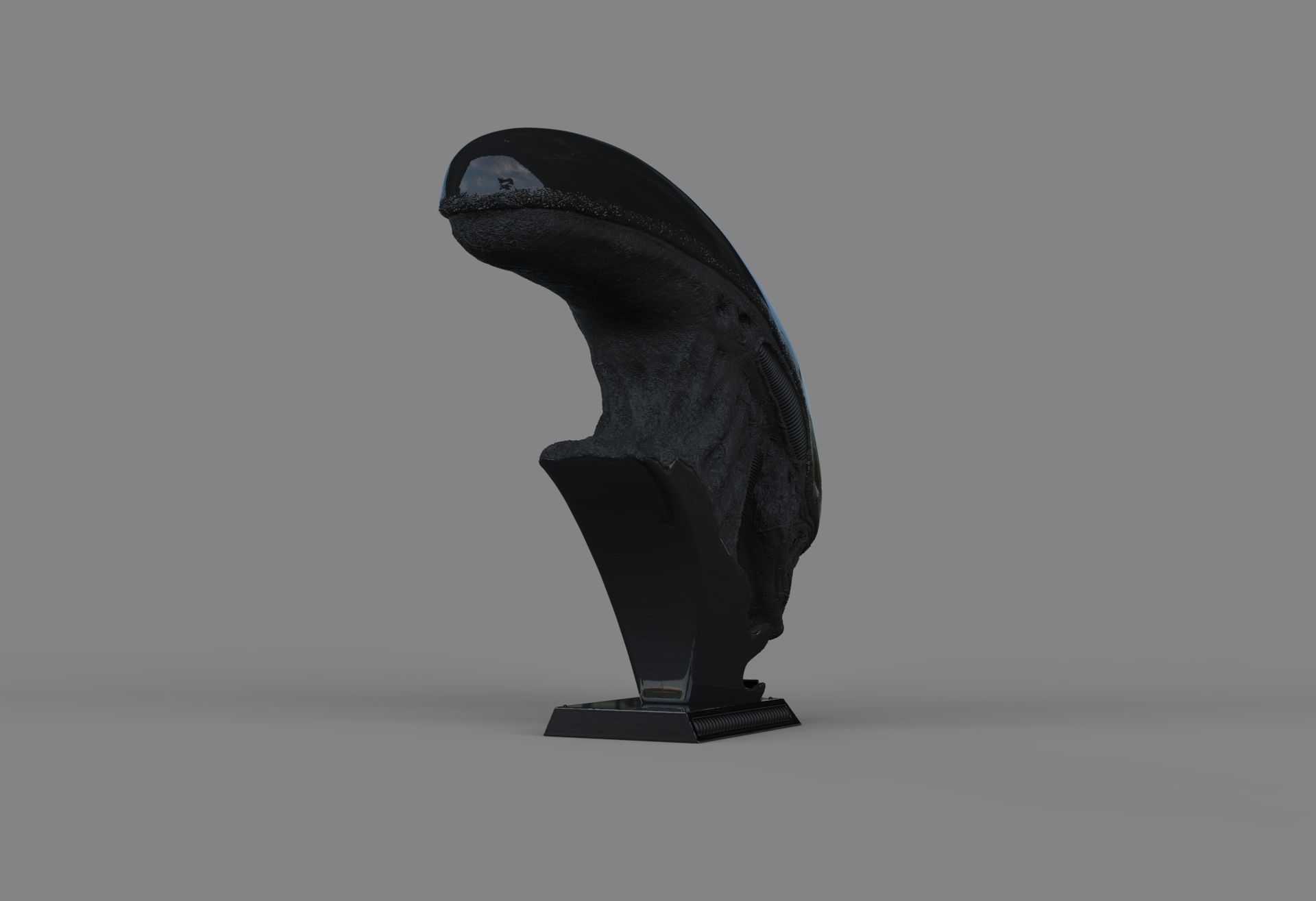 Alien Xenomorph Bust 3D Print Stl Model Diorama 3D print model 3D print model_19