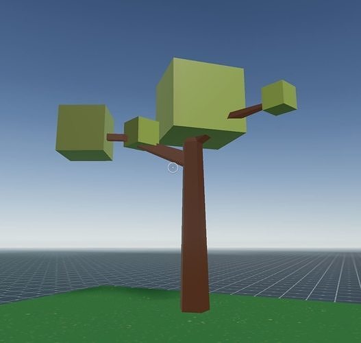 Simple Free Tree 2 Free low-poly 3D model