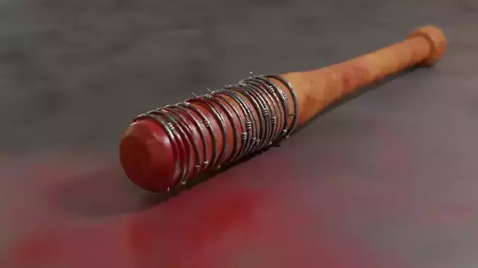 Negan Bat Lucille 3D model