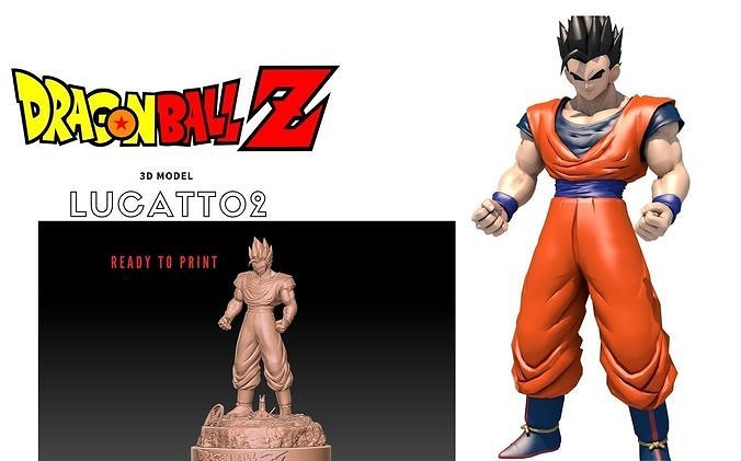 Son Gohan dragon ball z  3D print model