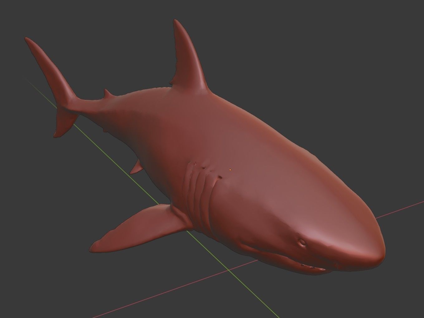 Great White Shark Printable 3D print model_9