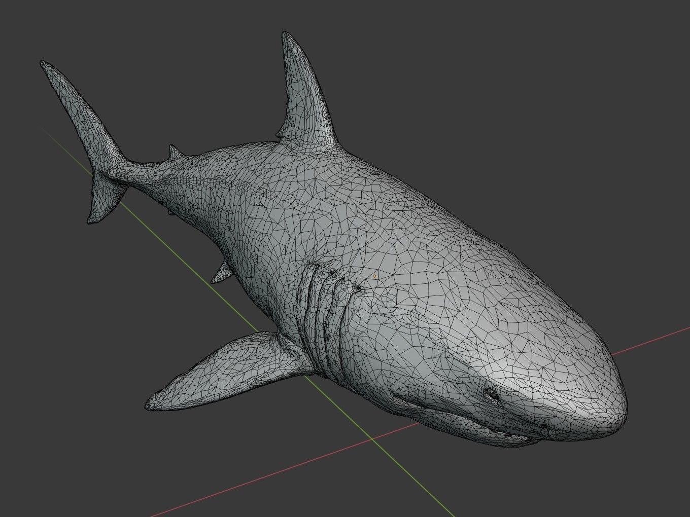 Great White Shark Printable 3D print model_7