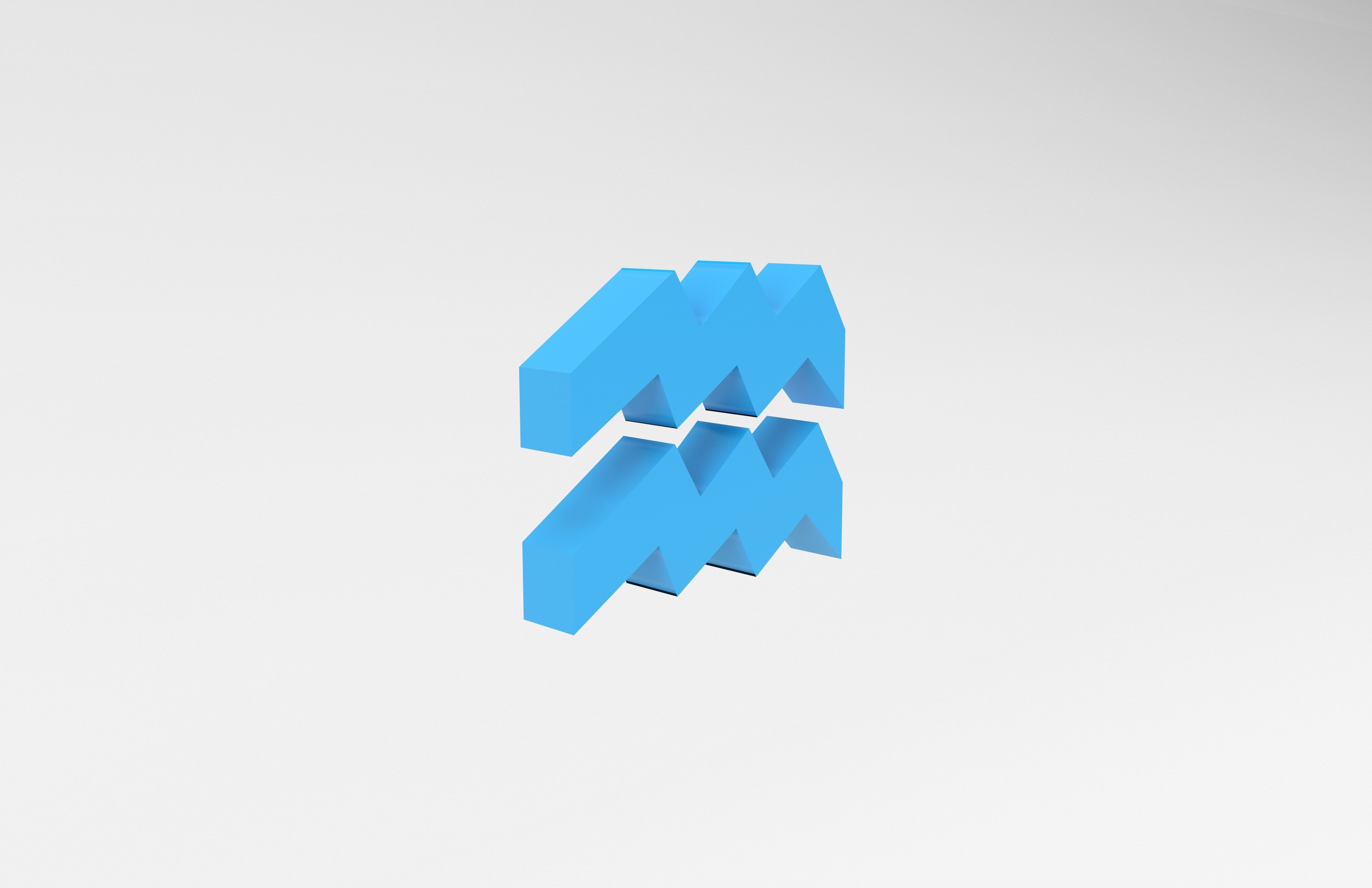 Aquarius v1 004 Low-poly 3D model_3