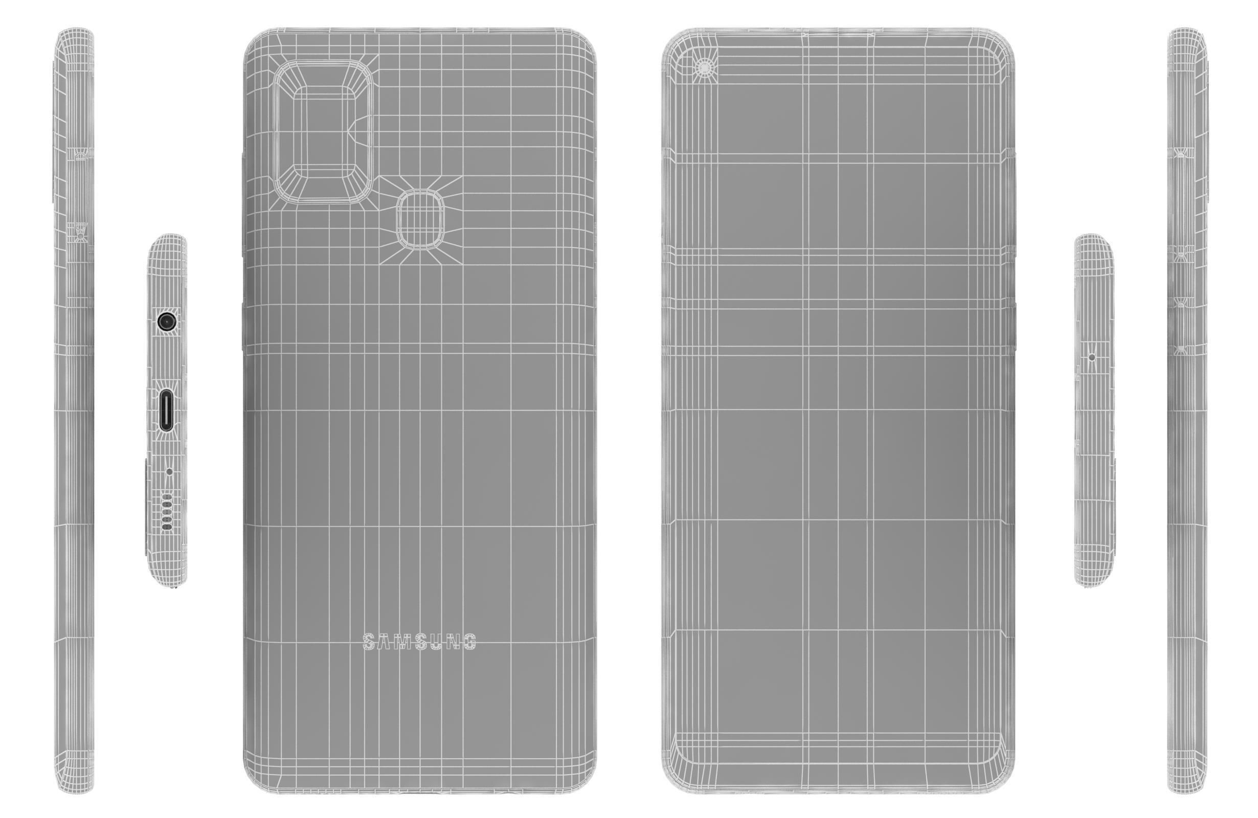 Samsung Galaxy A21s Blue 3D model_14