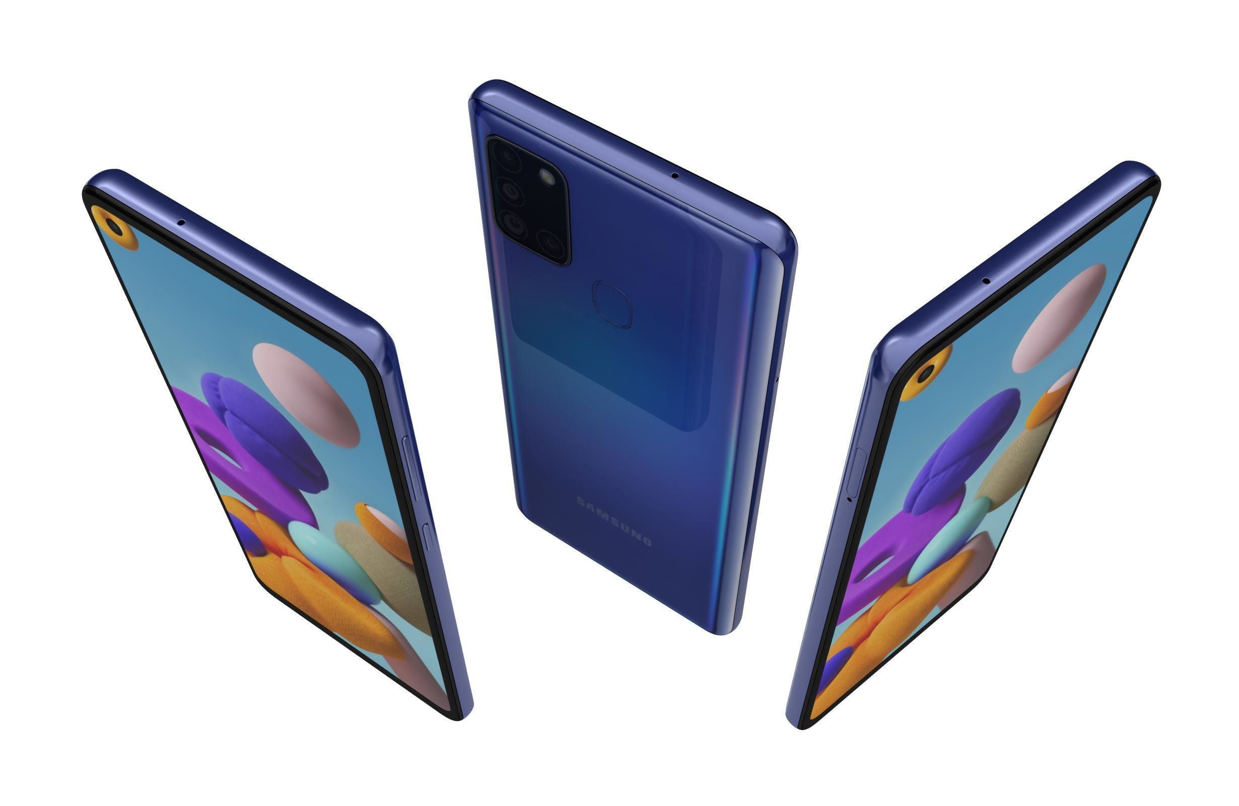 Samsung Galaxy A21s Blue 3D model_1