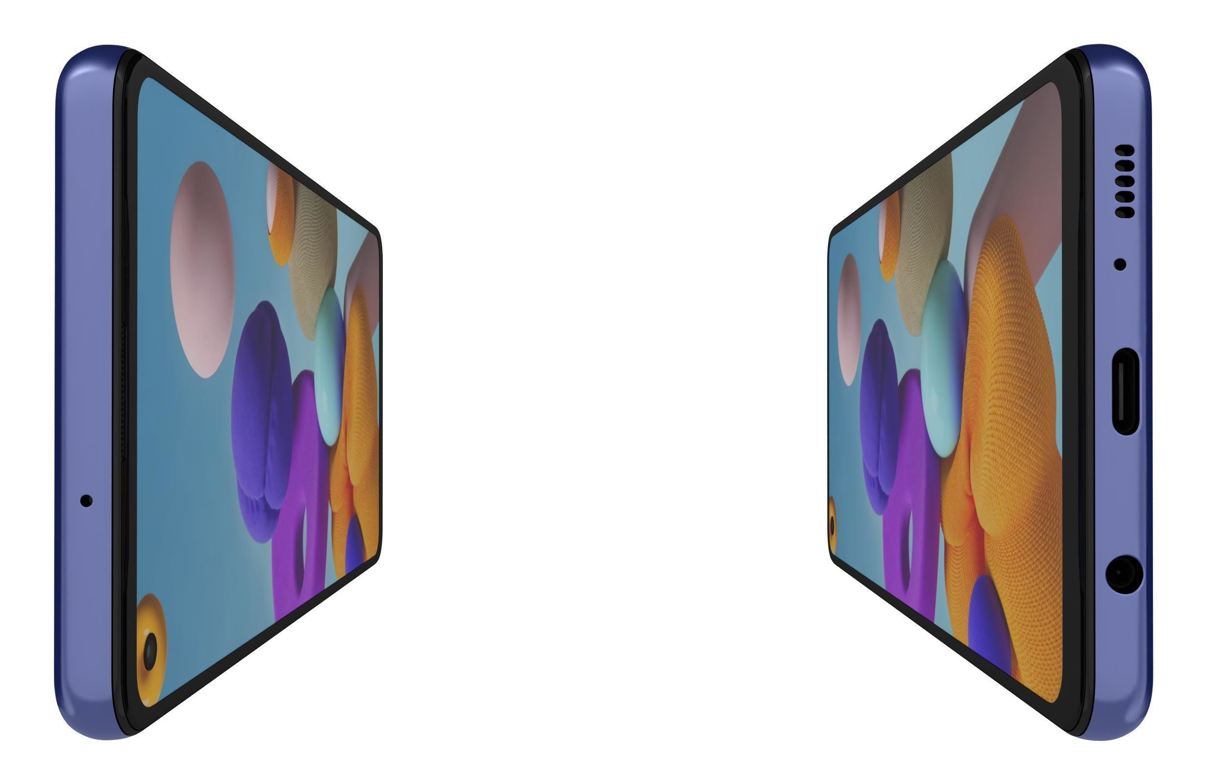 Samsung Galaxy A21s Blue 3D model_6